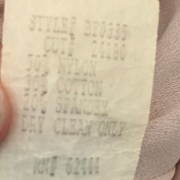 Vintage Nicole Miller 2004 Black nude Lace Overlay Nude Slip Dress Y2K 90s 8 - Picture 11 of 15